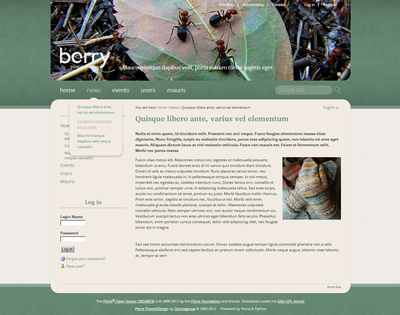 Berry Plone Theme