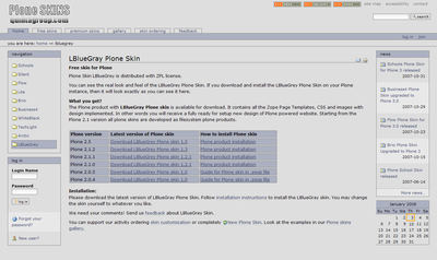 LBlueGrey Plone skin