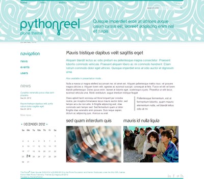 Python Reel Plone Theme