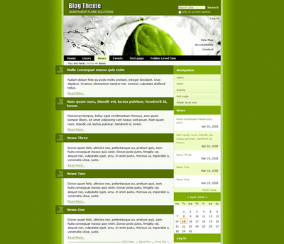 qBlog Plone Theme