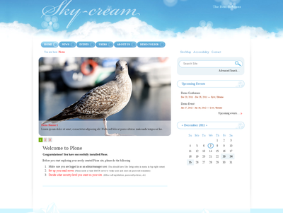 SkyCream Plone Theme